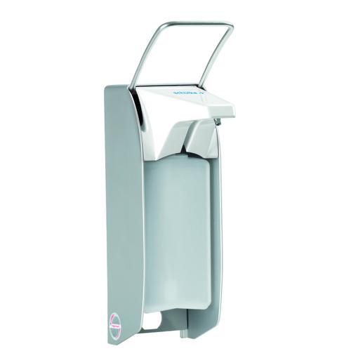Wanddispenser, Hand Desinfectie, Aluminium, Lange Arm,  Geschikt voor Eurofles
