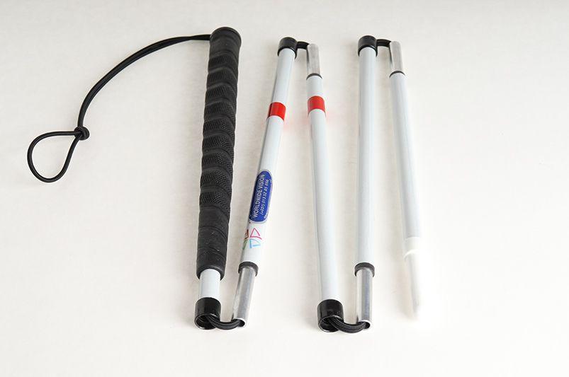 Taststok, Carbonfiber, Opvouwbaar, 5 Delen, Blinden