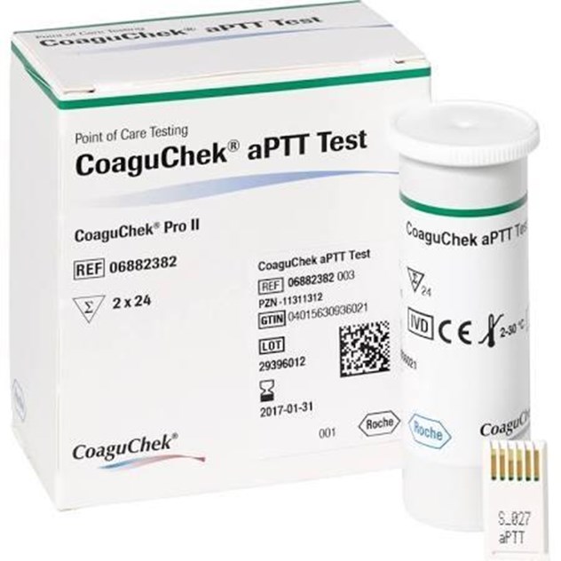 Coagucheck Teststrips, APTT, Geschikt voor Coaguchek Pro II,  Roche