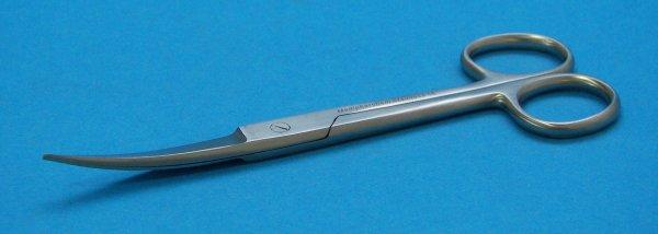 Schaar, Chirurgisch, Gebogen model, Met 2 Spitse Punten