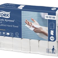 Handdoek voor Dispenser 552100, H2 Premium, 2 Laags, Zachte Multifold, Tork Handdoek voor Dispenser 552100, H2 Premium, 2 Laags, Zachte Multifold, Tork
