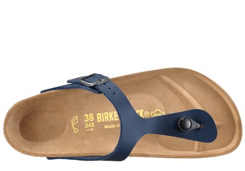 Schoenen, Birkenstock, model Gizeh, Kleur: Blauw, Maat: 43, normaal voetbed