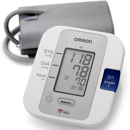 Bloeddrukmeter, Digitaal, Omron M3, volautomatisch, met manchet, 2 AA batterijen, voor thuisgebruik