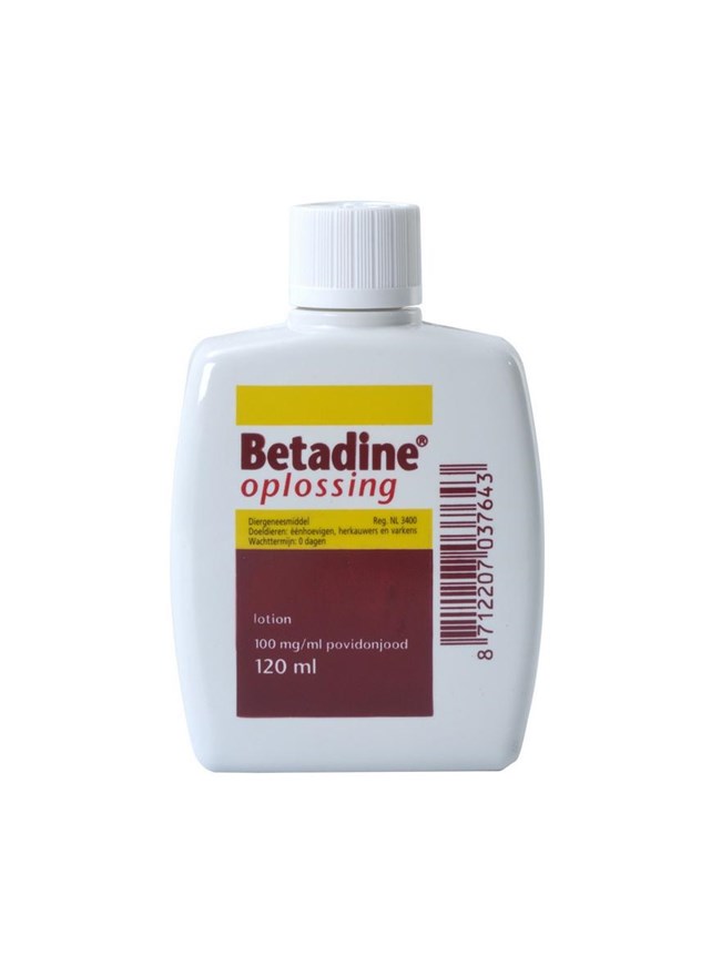 Betadine Oplossing, Bevat 100 mg Povidonjood per ml