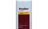 Betadine Scrub, Milde desinfecterende zeep, Bevat 75 gr Povidonjood