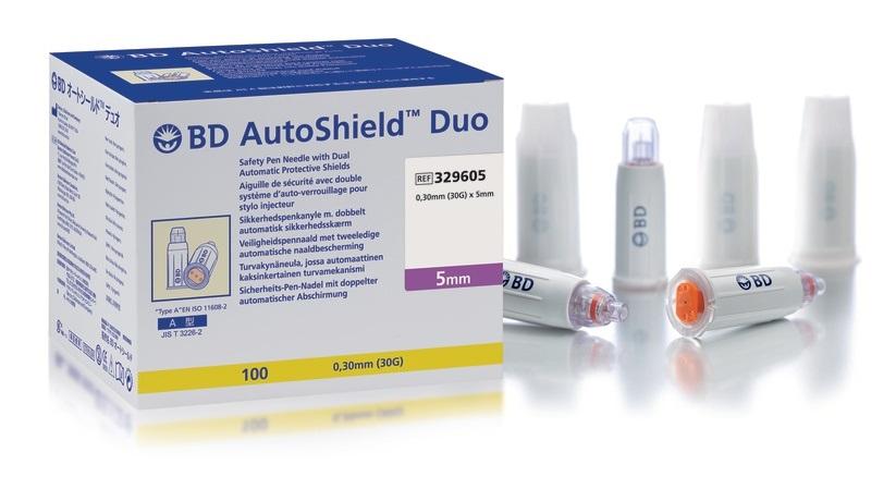 Diabetes, pennaald, Autoshield Duo, veiligheidsnaald, Becton Dickinson