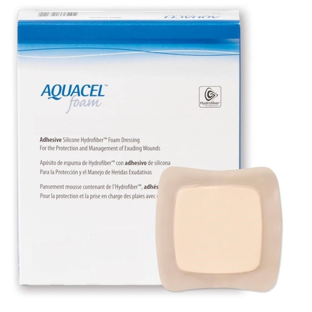 Schuimverband, Aquacel Foam, Adhesive, Hydrofiber, Steriel, Convatec