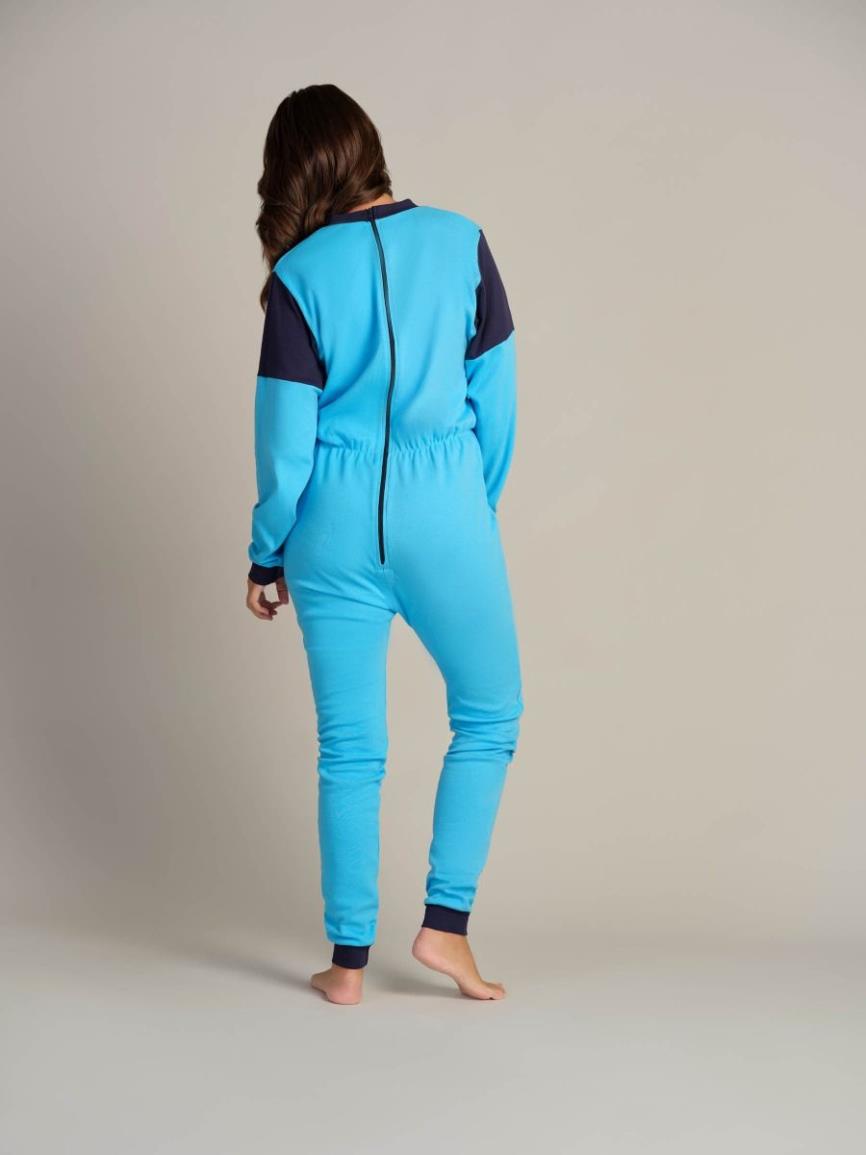 * Patientenoverall, Hansop, Tricot, Lange Mouw, Lange Pijp, Rugritssluiting, 4Care