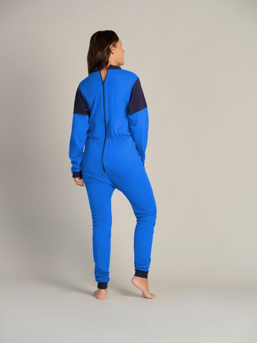 *Patientenoverall, Hansop, Tricot, Lange Mouw, Lange Pijp, Rugritssluiting, 4Care