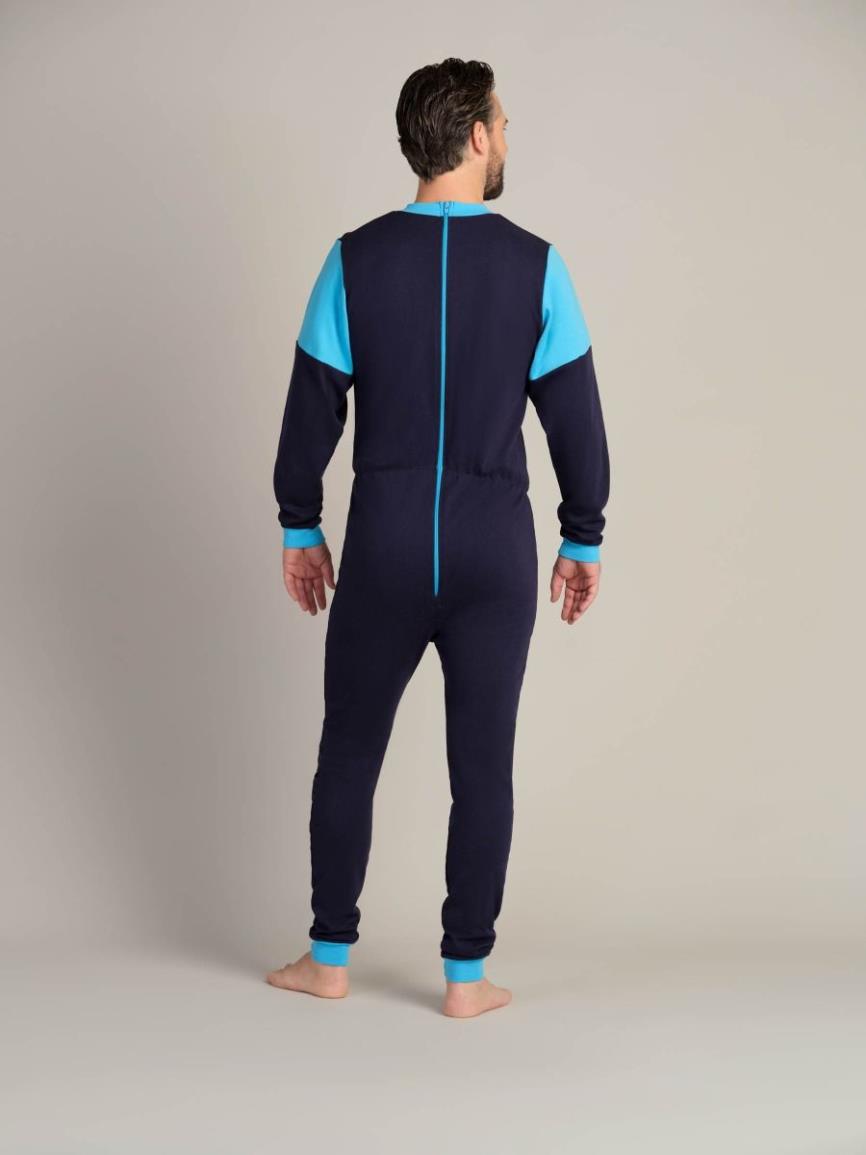 * Patientenoverall, Hansop, Tricot, Lange Mouw, Lange Pijp, Rugritssluiting, 4Care