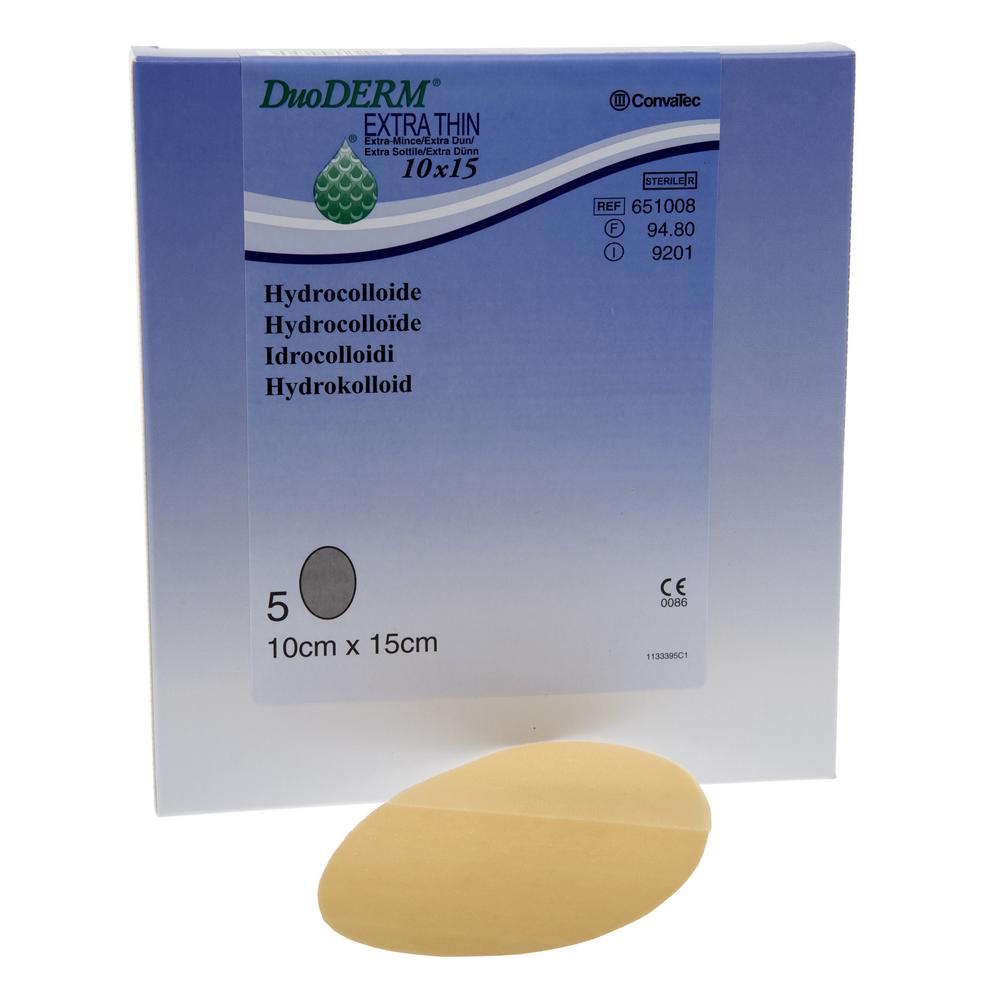 Hydrocolloidverband, Duoderm, Extra Thin Ovaal, Non Adhesive, Steriel, Convatec
