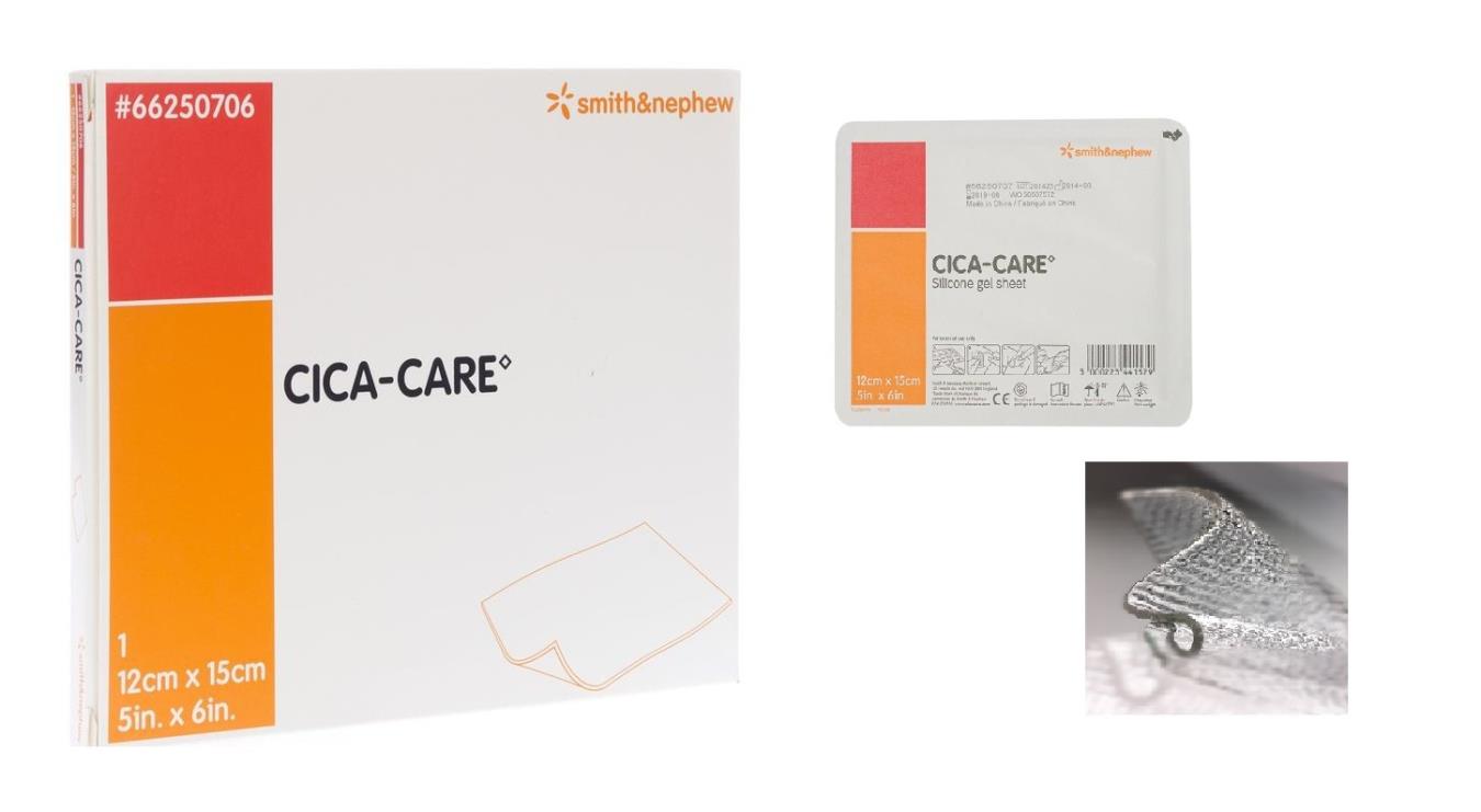Littekenverband, Cica Care, Gel Sheet, Adhesive, Onsteriel, Smith&amp;Nephew