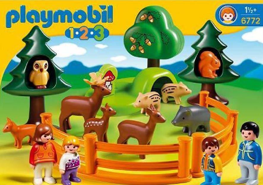Speelgoed, Playmobil 1.2.3, Dierenpark 
