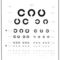 Oogheelkunde, Visuskaart, TNO, Landoltse Ringen Oogheelkunde, Visuskaart, TNO, Landoltse Ringen
