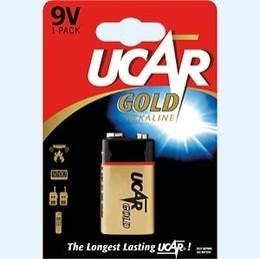 Batterijen, Blokbatterij, Ucar, 9 Volt, 6LR61