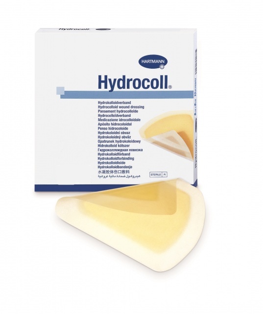 Hydrocolloidverband, Hydrocoll, Adhesive, Steriel, Hartmann 