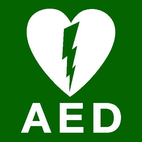 BHV Sticker, Pictogram, AED Aanwezig, LifeLine