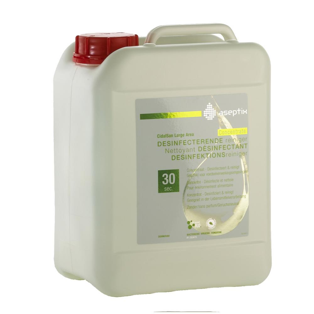 Oppervlakte Desinfectie, Aseptix CidalSan Lare Area, CTBG  Gecertificeerd