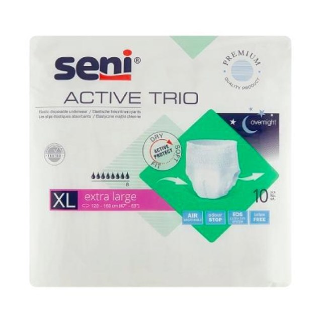 Seni Active Trio, ademende incontinentieslips, Large