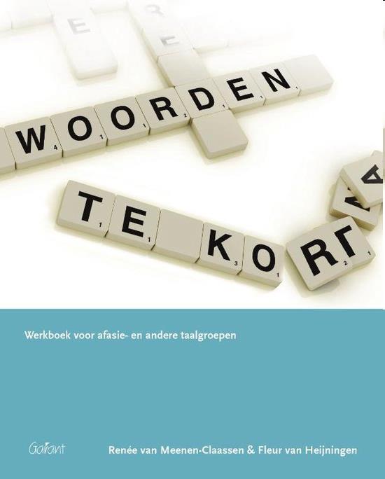 Boek, woorden te kort, werkboek voor afasie- en andere taalgroepen