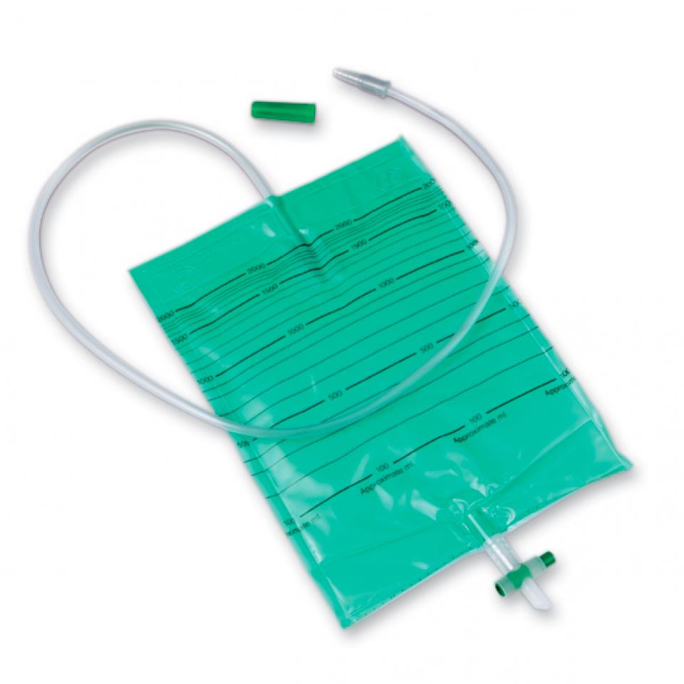 Urine nachtzak, Kruiskraan, Eenmalig gebruik, onsteriel, Curibag