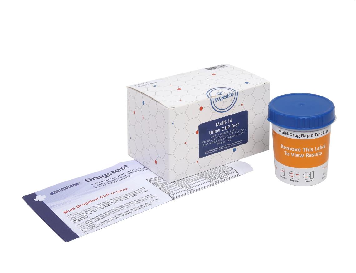 Drugstest, urine, multi 12 CUP test en antifraude testen