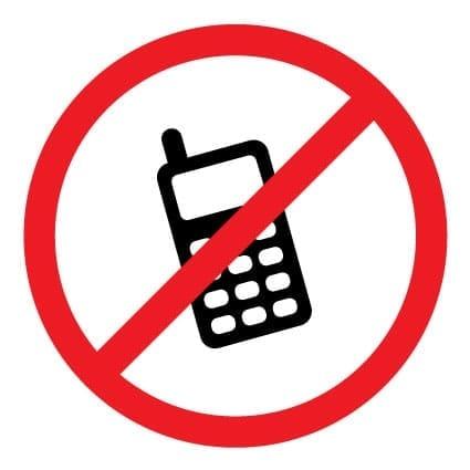 BHV Sticker, Pictogram, GSM Telefoon Verbod