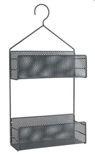 Douchmand, 2 schappen metaal, EKET