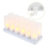 Kaarsen, LED Kaarsen + Oplaadbare Basis, Waxinelichtjes Kaarsen, LED Kaarsen + Oplaadbare Basis, Waxinelichtjes