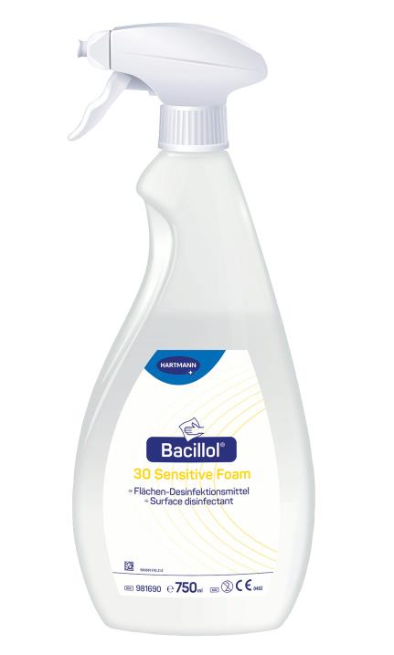 PBM, Oppervlakte Desinfectie, Bacillol 30 Sensitive Foam, CTBG Gecertificeerd, Hartmann