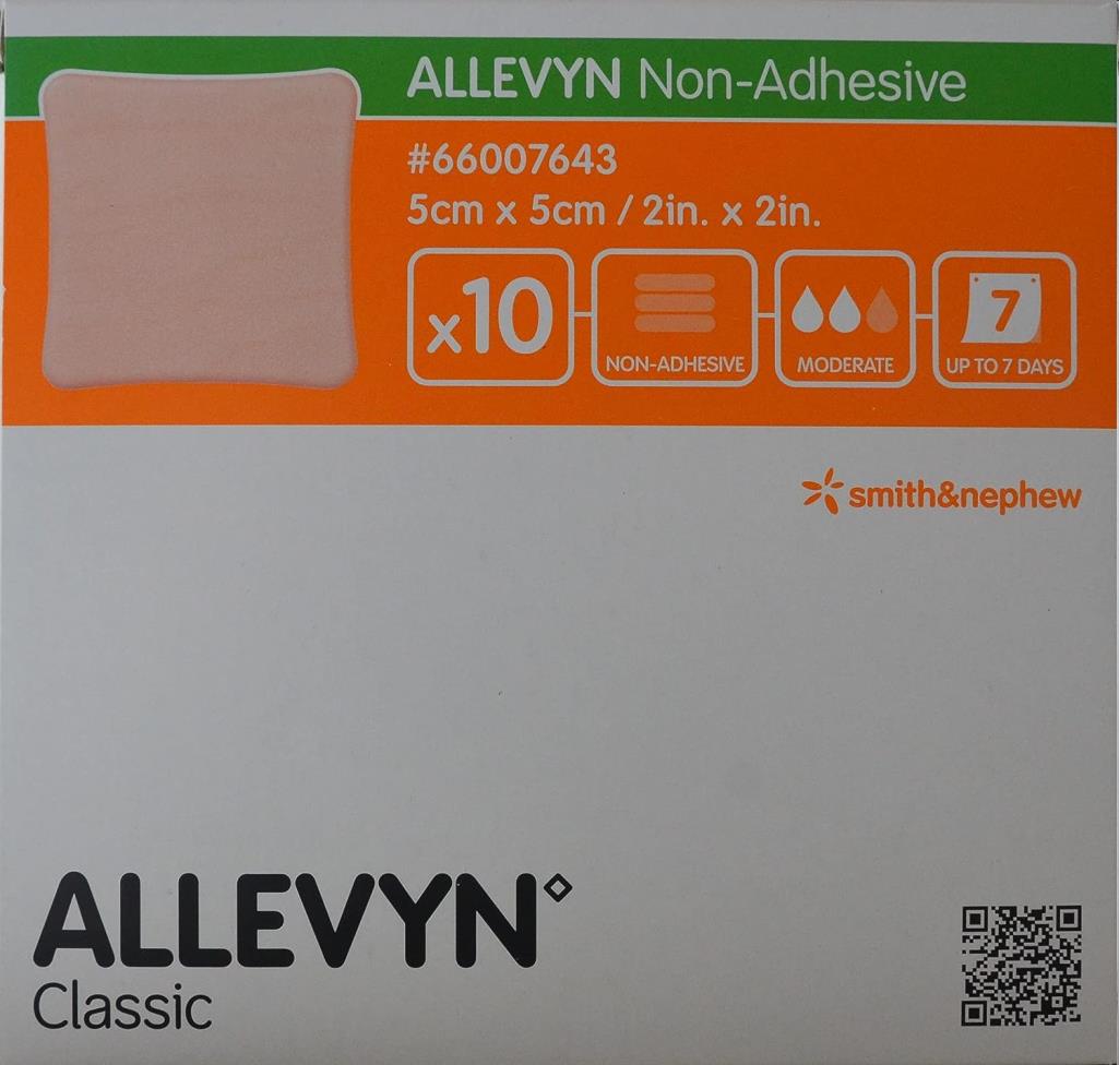 Schuimverband, Allevyn Classic, Non Adhesive, Smith&Nephew