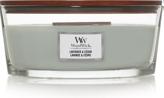 Kaarsen, Kaars in glas, Lavender & Cedar Ellipse, WoodWick