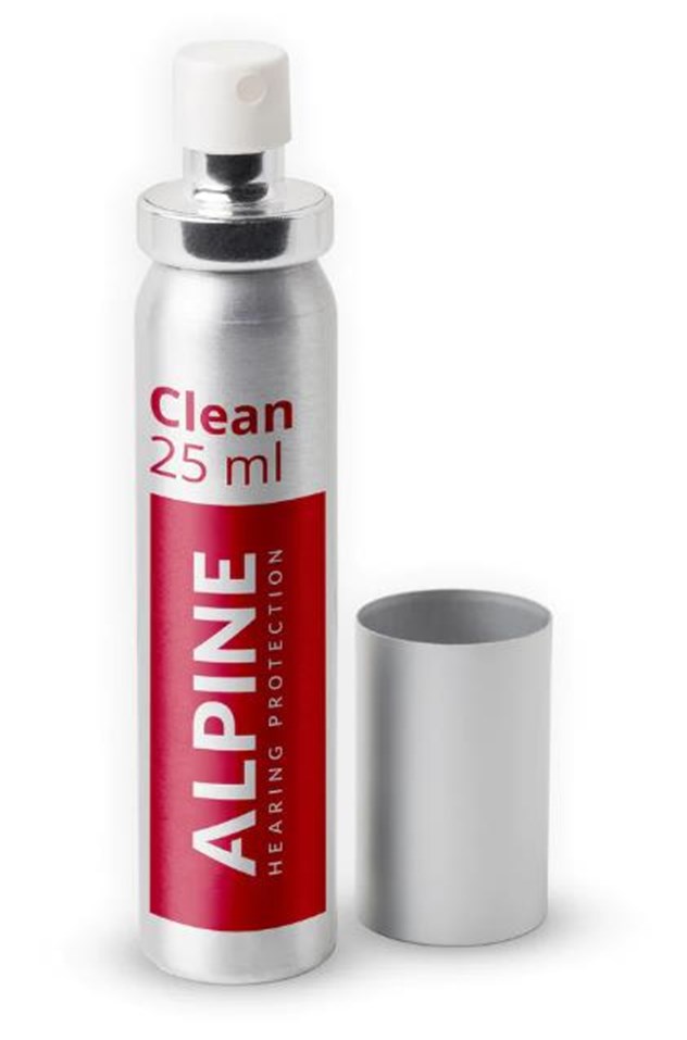 Alpine Clean, Reinigingsspray, Gehoorbescherming