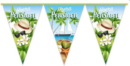Feestartikel, Vlaggenlijn, Hoera Pensioen