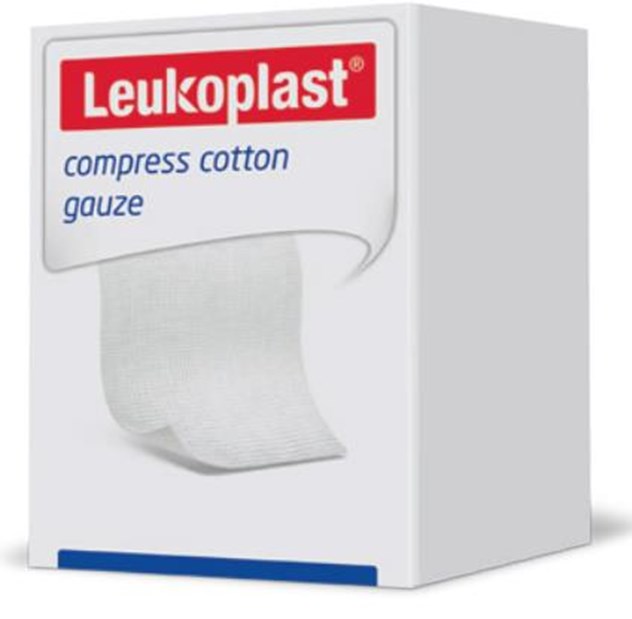 Non Woven Gaasje, Leukoplast Compress Cotton Gauze, Steriel, 12 Laags, BSN