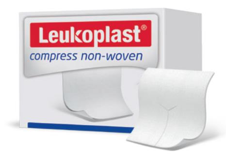Non Woven Gaasje, Compress, Leukoplast, Steriel, 4 Laags, BSN 