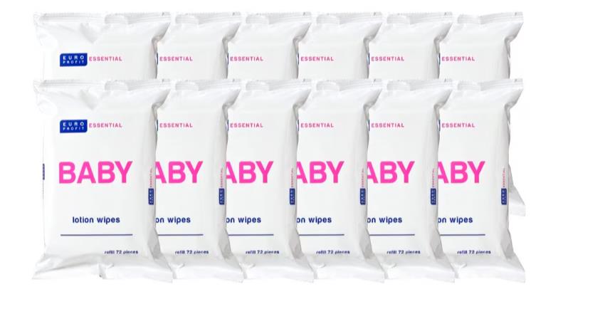 Billendoekjes, Lotion Doekjes, Europrofit, Essential