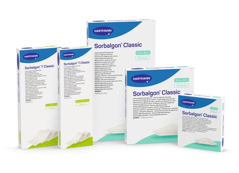 Alginaatverband, kompres, Sorbalgon Classic, non adhesive, steriel, Hartmann