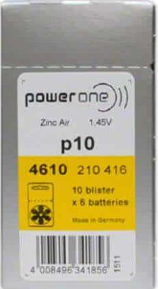 Batterij, set, Power One P10