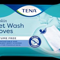 TENA, disposables vochtig washandje, Wet Wash Gloves, freshly scented TENA, disposables vochtig washandje, Wet Wash Gloves, freshly scented