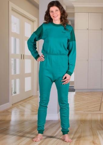 *Patientenoverall, Hansop, Jersey, Lange Mouw + Lange Pijp, 4Care