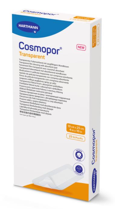 Folieverband, Cosmopor Transparent, Adhesive, Steriel, Hartmann