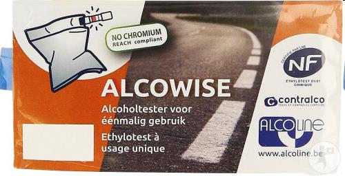 Alcoholtester, eenmalig gebruik