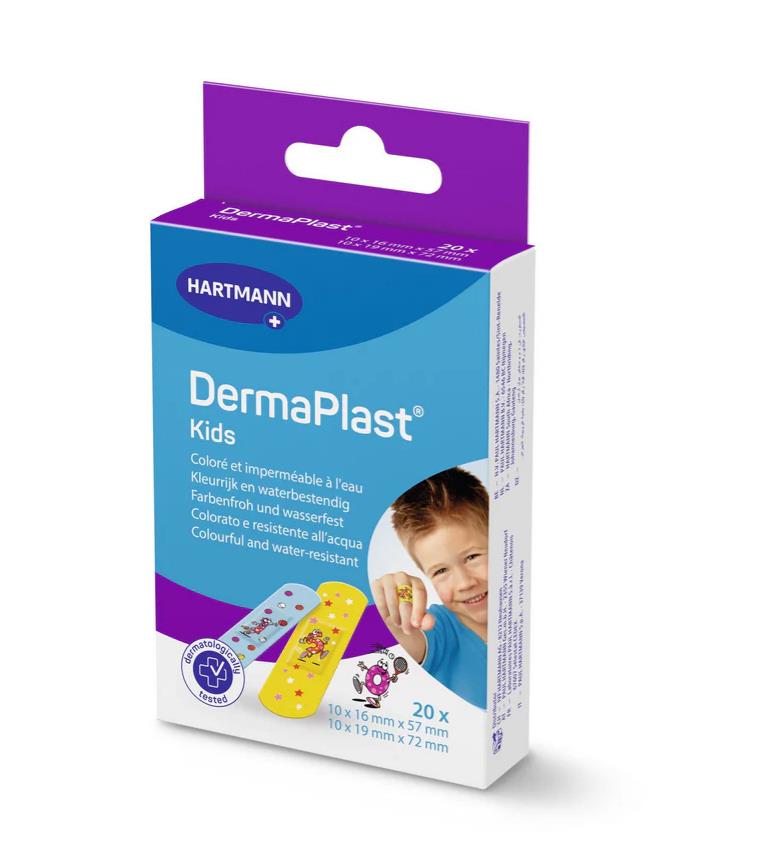 Pleister Strips, Dermaplast Kids, Waterafstotend, Hartmann