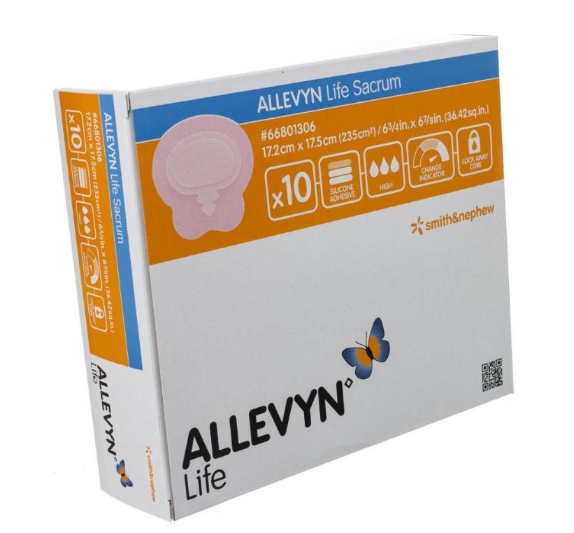 Schuimverband, Allevyn, Life Sacrum, Steriel, Smith&amp;Nephew