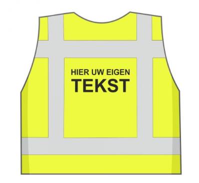 Veiligheidshesje, met eigen opdruk