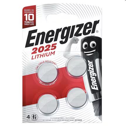 Batterij, knoopcelbatterij, Energizer CR2025 Ultimate lithium