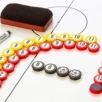 Magneetset genummerd, Stift en afwisborstel Magneetset genummerd, Stift en afwisborstel