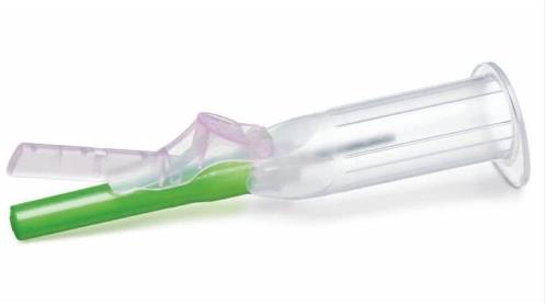 Bloedafnamenaald, veiligheidsnaald, geintegreerde vacutainer, Becton Dickinson 