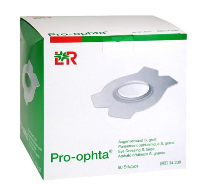 Oogverband, Pro Ophta S, Groot, Met Venster, Lohmann Rauscher
